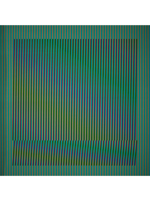 Carlos Cruz Diez • Induction chromatique - Orinoco 4