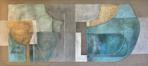 Ana María Benedetti • Equilibrio en azules