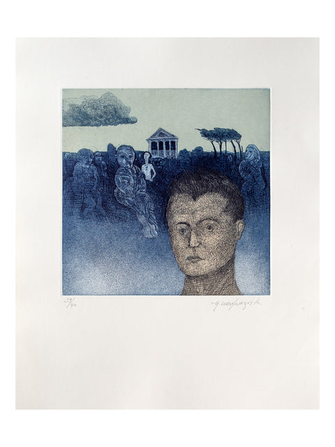 Gonzalo Cienfuegos • Templete en azul