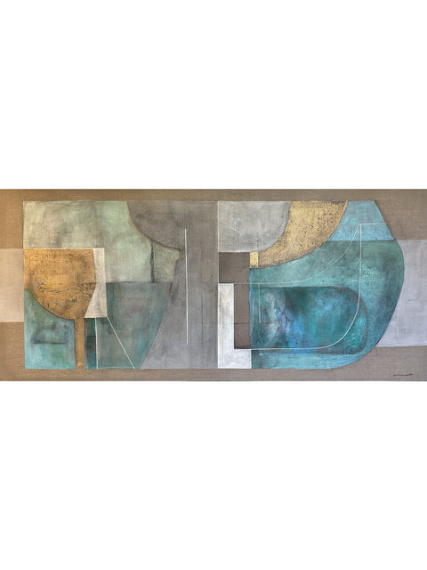 Ana María Benedetti • Equilibrio en azules