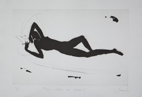 Alfredo Echazarreta • Femme endormie avec bouquin II
