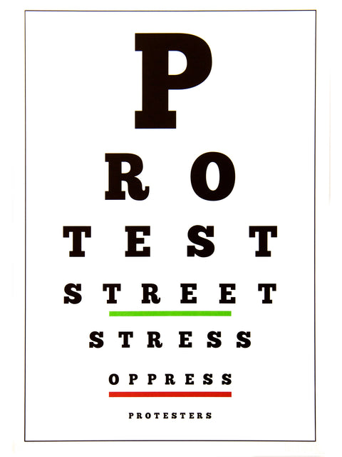 Iván Navarro • Carta Visual (Protest)