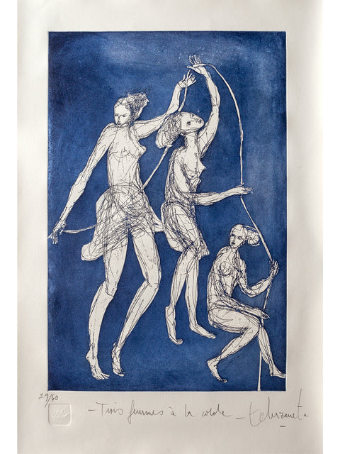 Alfredo Echazarreta •  Trois femmes a la corde
