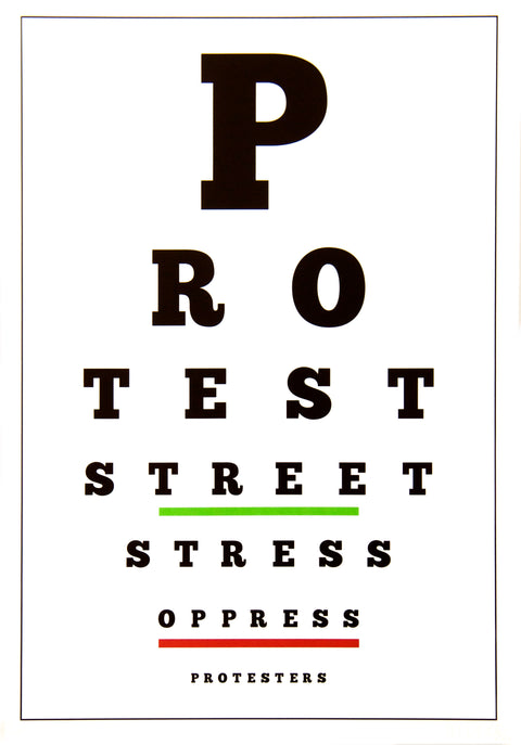 Iván Navarro • Carta Visual (Protest)